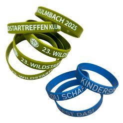 Silikonarmbänder mit Aufdruck