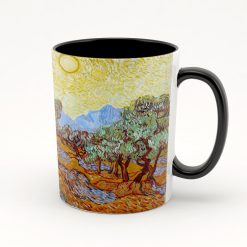 Weiße Werbetassen mit Vollbedruckung | Bunter Innenfläche und buntem Henkel