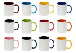 Alternative view of Fototassen Fototassen Keramik farbig Becher bedruckbar für Sublimation